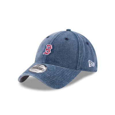 Blue Boston Red Sox Hat - New Era MLB Rugged Mini 9TWENTY Adjustable Caps USA4913278